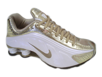 nike shox r4 dourado