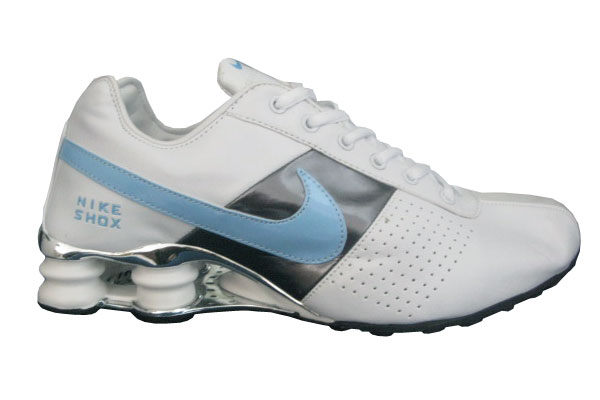 nike shox nz branco e azul bebe