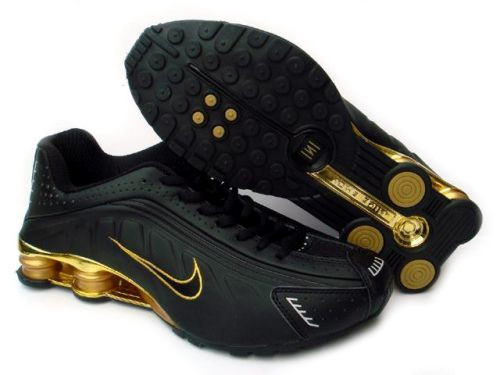 nike shox dourado masculino