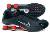 Nike shox R4 Cromado Preto e Vermelho