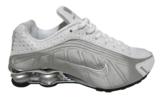 Nike shox R4 Cromado Prata e Branco